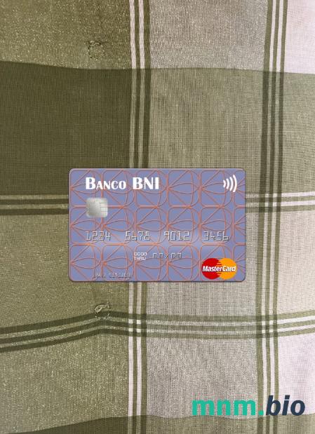 Angola Banco de Negócios Internacional wygląd zdjęcia mastercard skan PSD + zdjęcie